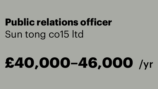 Public relations officer