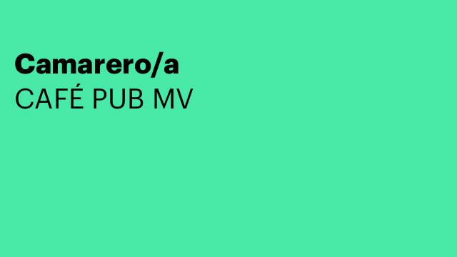 Camarero/a