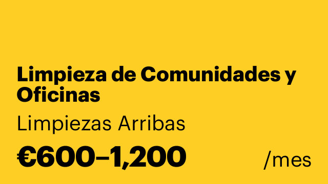 Limpieza de Comunidades y Oficinas