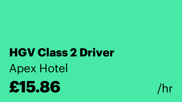 HGV Class 2 Driver
