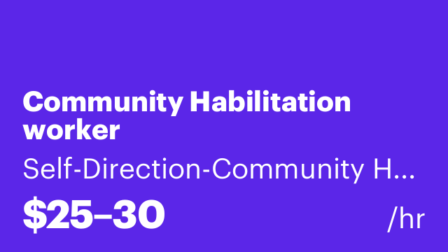 Community Habilitation worker