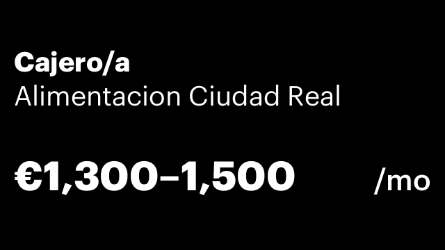 Cajero/a