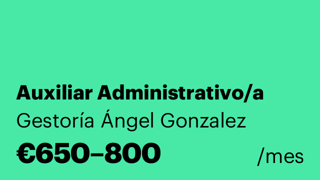 Auxiliar Administrativo/a