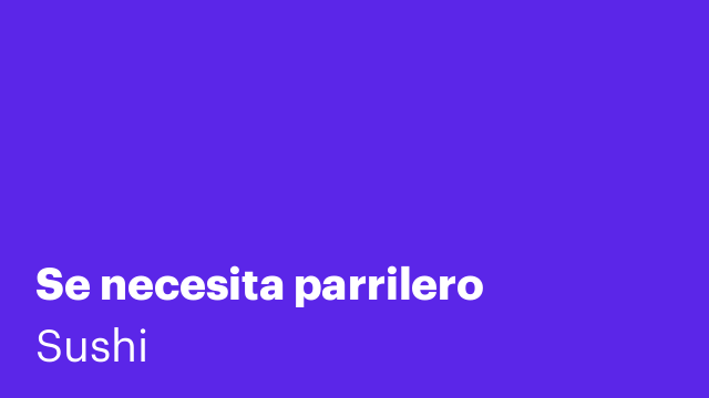 Se necesita parrilero