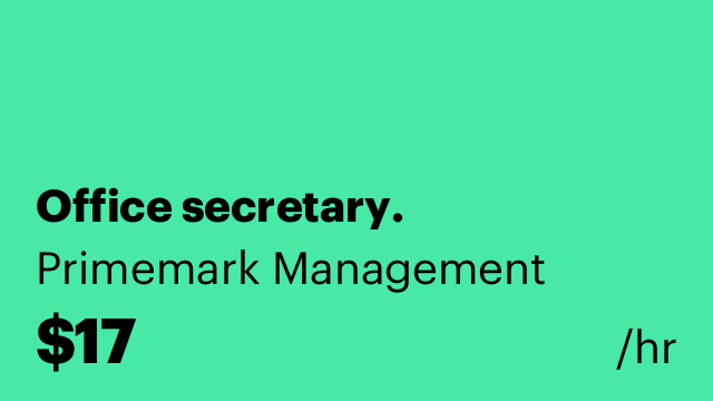 Office secretary.