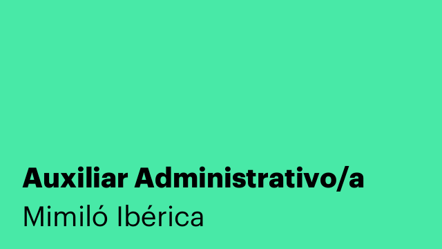 Auxiliar Administrativo/a