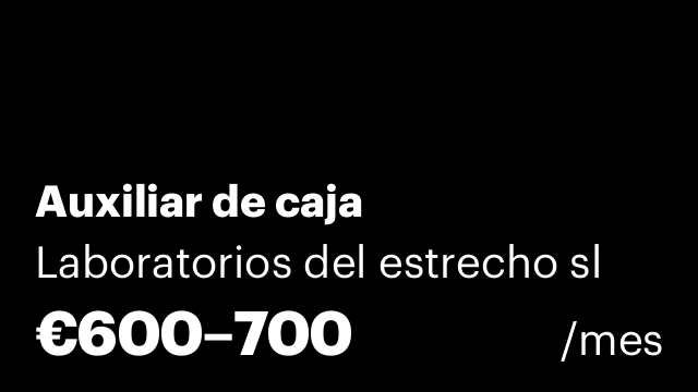Auxiliar de caja