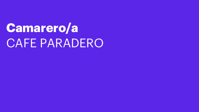 Camarero/a