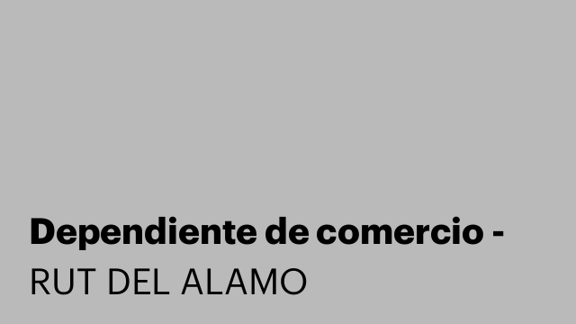 Dependiente de comercio -