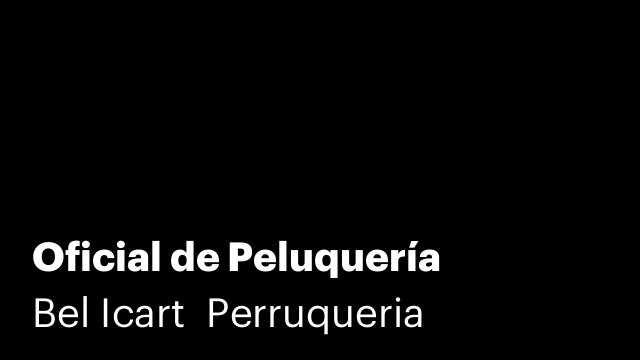 Oficial de Peluquería