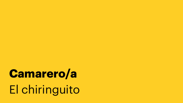 Camarero/a