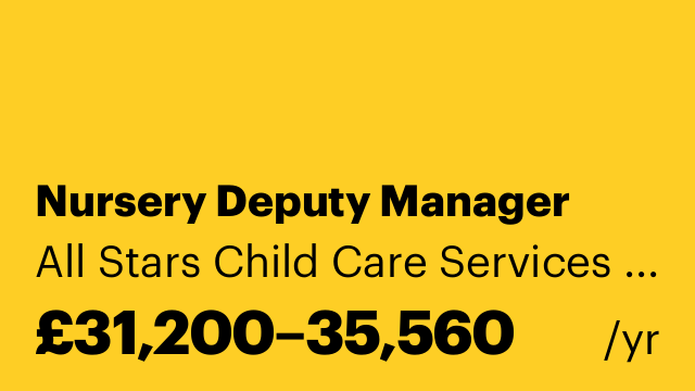 Nursery Deputy Manager