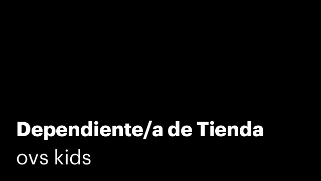 Dependiente/a de Tienda