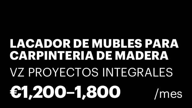 LACADOR DE MUBLES PARA CARPINTERIA DE MADERA