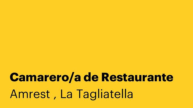 Camarero/a de Restaurante