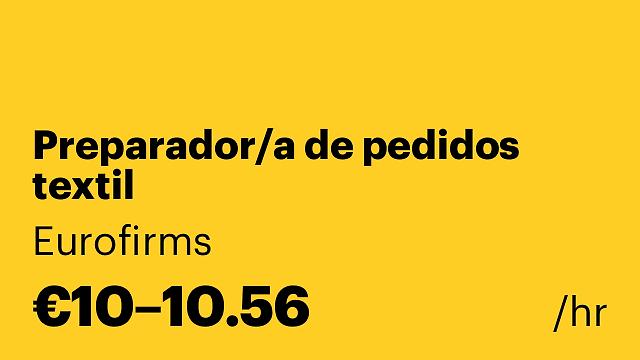 Preparador/a de pedidos textil
