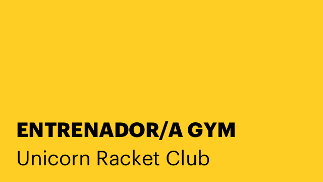 ENTRENADOR/A GYM