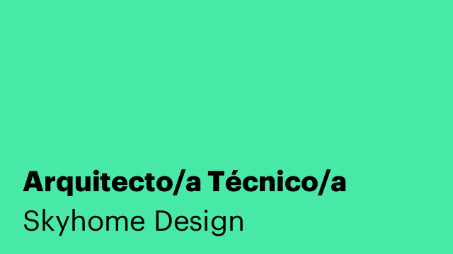 Arquitecto/a Técnico/a