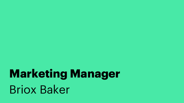 Marketing Manager