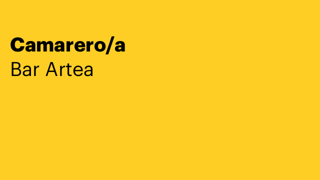 Camarero/a