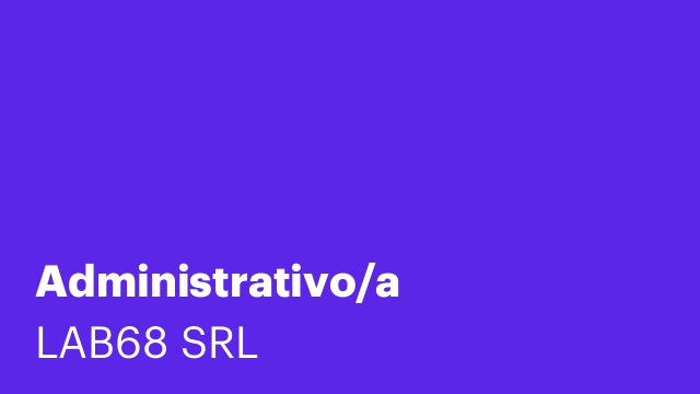 Administrativo/a