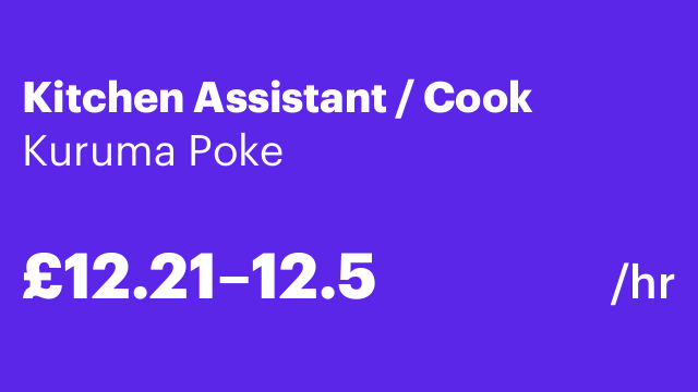 Kitchen Assistant / Cook