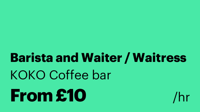 Barista and Waiter / Waitress
