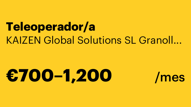 Teleoperador/a