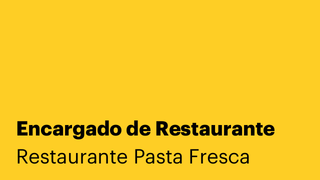 Encargado de Restaurante