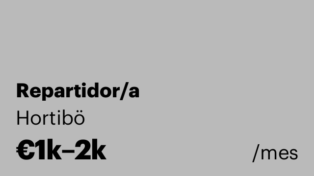 Repartidor/a