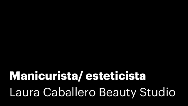 Manicurista/ esteticista