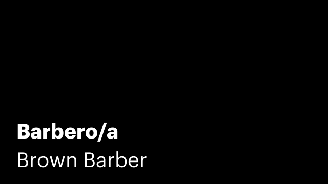 Barbero/a