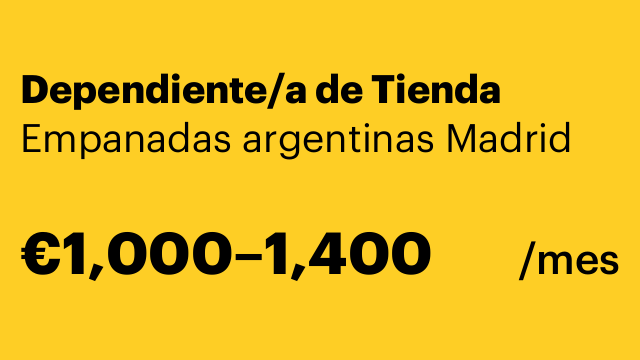 Dependiente/a de Tienda