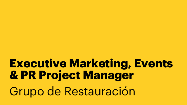 Executive Marketing, Events & PR Project Manager