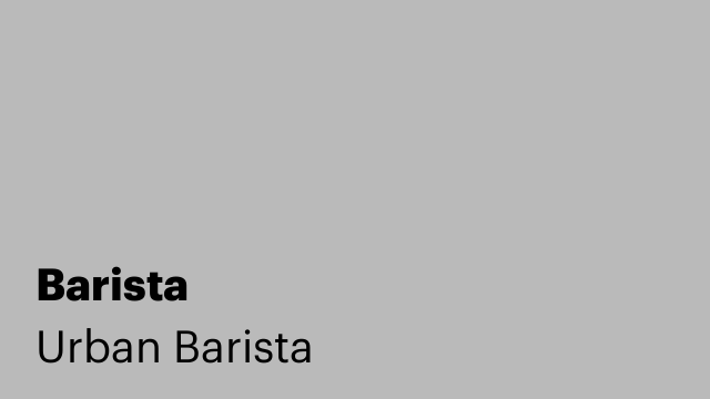 Barista