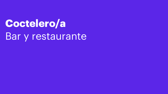 Coctelero/a