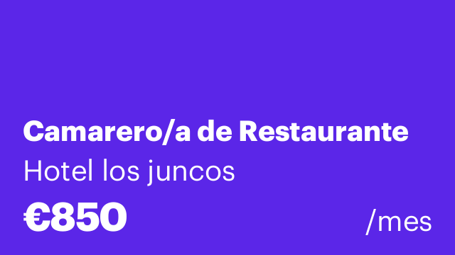 Camarero/a de Restaurante