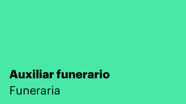 Auxiliar funerario