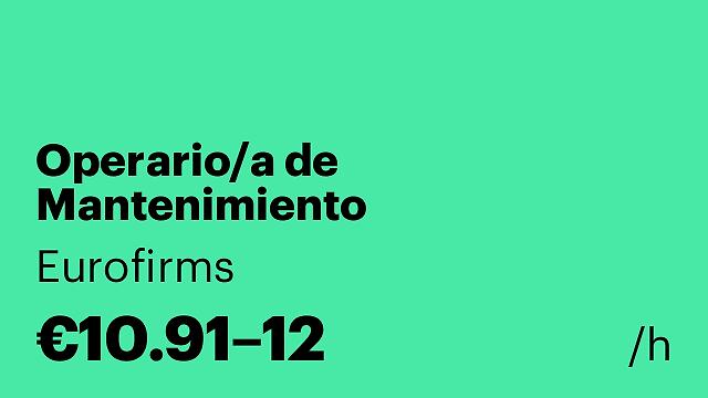 Operario/a de Mantenimiento