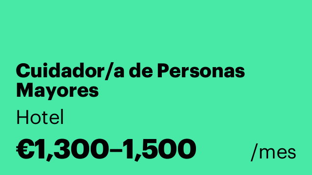 Cuidador/a de Personas Mayores