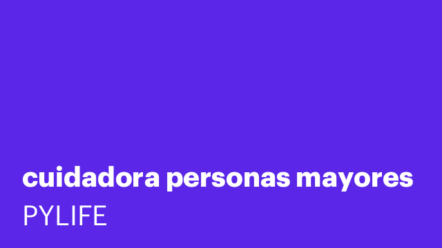 cuidadora personas mayores