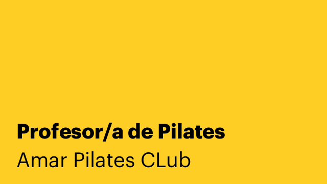 Profesor/a de Pilates
