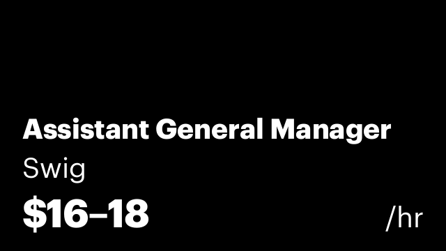 Assistant General Manager