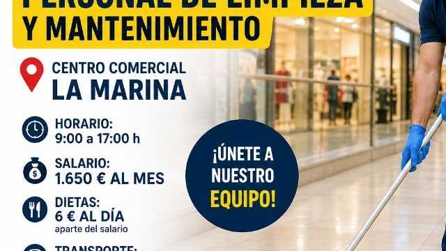 Técnico/a de Mantenimiento y Limpieza