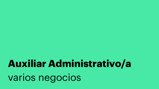 Auxiliar Administrativo/a