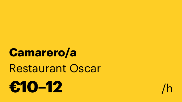 Camarero/a