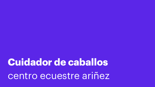 Cuidador de caballos