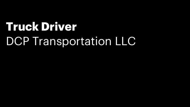 Truck Driver
