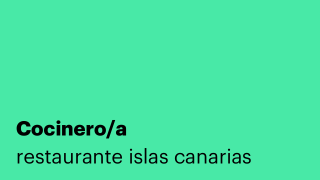 Cocinero/a