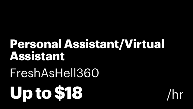 Personal Assistant/Virtual Assistant